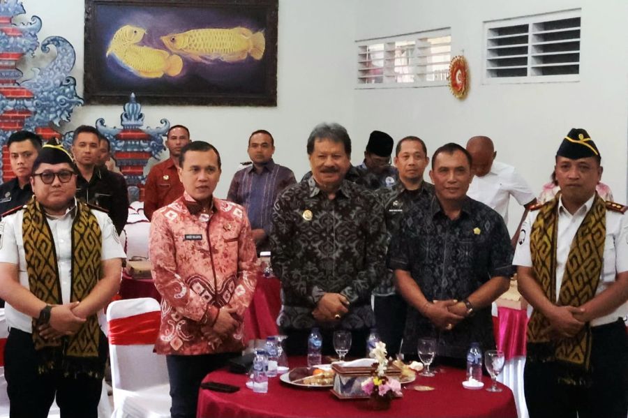 Wakil Bupati Tabanan, I Made Dirga, S.Sos., mewakili Bupati Tabanan menghadiri acara Pamit Kenal Kepala Lembaga Pemasyarakatan Kelas IIB Tabanan, di Aula Candra Prabawa Lapas Kelas IIB Tabanan, Bali, Jumat (21/8/2026). (foto/prokopimtabanan)