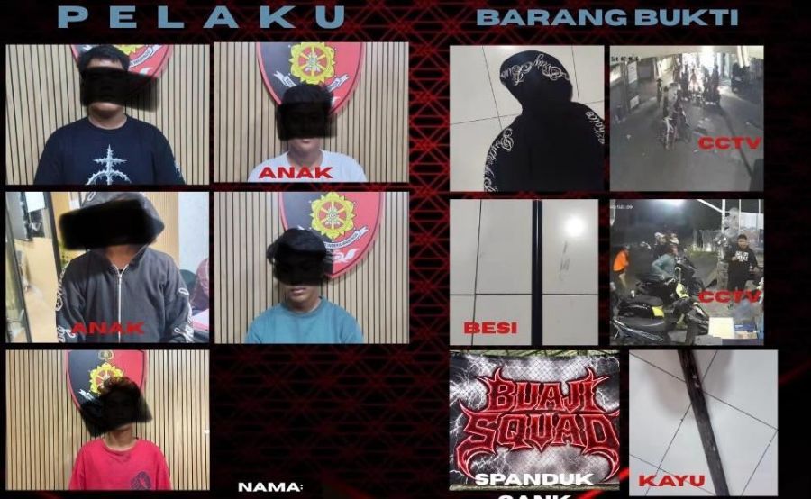 Kasus pengeroyokan seorang pemuda di Jalan Tukad Yeh Aya IX D, Panjer, Denpasar Selatan, Denpasar, Bali, berhasil diungkap Tim Jatanras Ditreskrimum Polda Bali. (foto/hes)