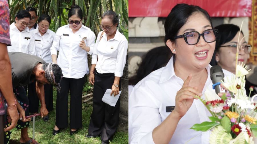 Ketua Tim Pembina Posyandu sekaligus Ketua TP PKK Kabupaten Tabanan, Ny. Rai Wahyuni Sanjaya, memimpin kegiatan Penilaian Final Lomba Posyandu Tahun 2025 Tingkat Kecamatan di Kabupaten Tabanan yang dilaksanakan di dua wilayah, yakni Kecamatan Selemadeg Timur dan Kecamatan Penebel, Selasa (28/10/2025). (foto/prokopimtabanan)