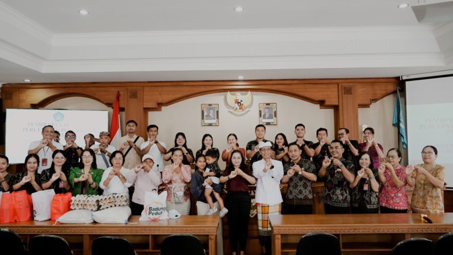 podiumnews.com-Percepat Turunkan Stunting dan Peduli Disabilitas, K3S Badung Salurkan Sembako