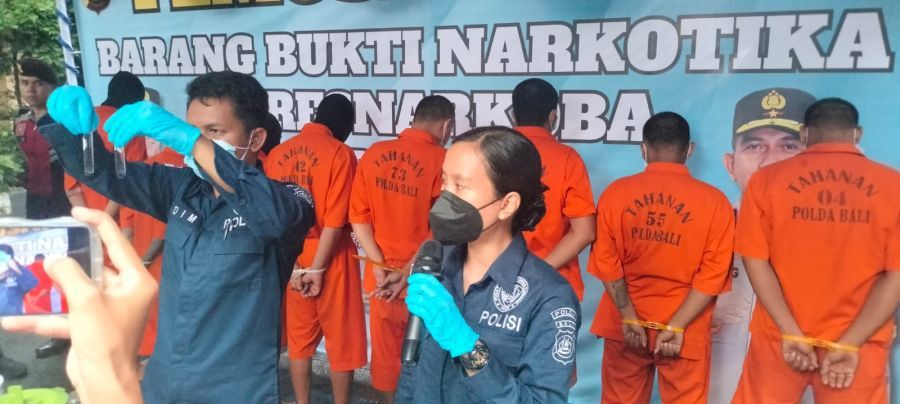 podiumnews.com-Polda Bali Musnahkan Barang Bukti Narkoba Senilai Rp4 Miliar