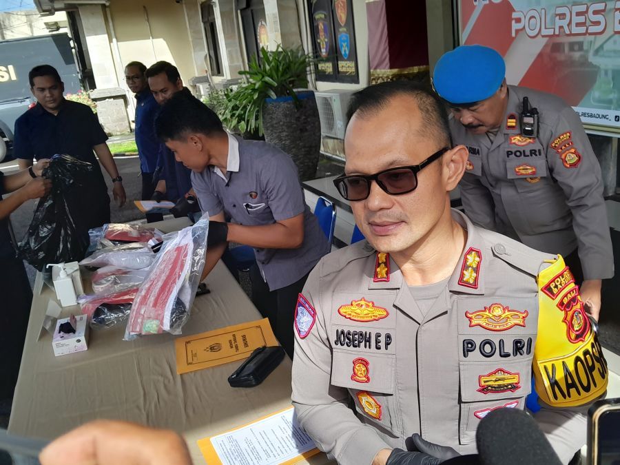 Untuk memberikan jaminan keamanan selama pelaksanaan Pawai Ogoh ogoh berlangsung, Polres Badung mengerahkan 500 personel yang akan disebar mobile ke 601 titik, Rabu (18/3/2026). (Foto/hes)