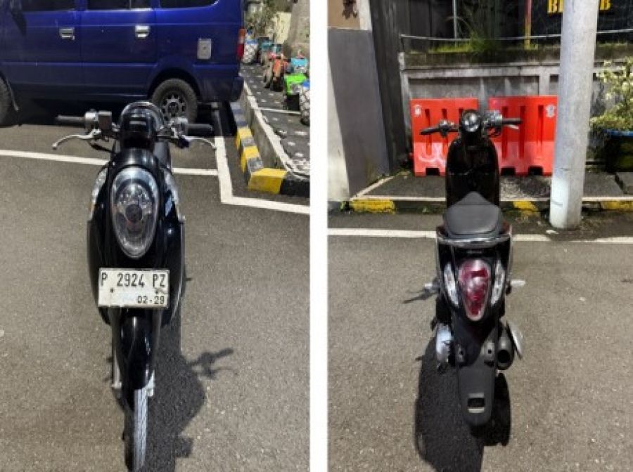 Sepeda motor hasil curian oleh tiga anggota komplotan yang diringkus Tim Opsnal Satreskrim Polres Badung di sejumlah lokasi terpisah. (foto/hes)