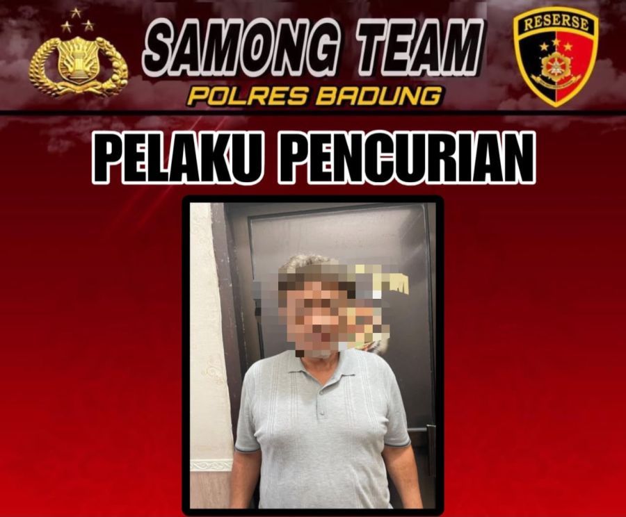 MA, turis Iran, pelaku uang pencurian uang di Mini Market Adi Jaya di Banjar Pempatan, Desa Munggu, Kecamatan Mengwi, Badung, Bali. (foto/hes)