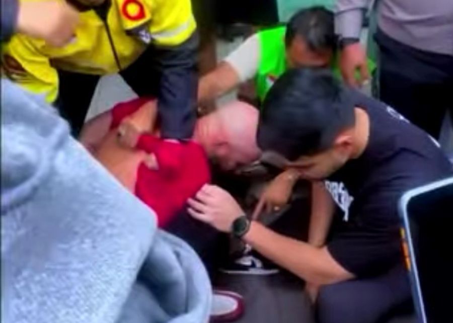 Polres Badung menangkap seorang pria asal Prancis, saat menggelar razia besar-besaran di wilayah Kuta Utara, Badung, Bali, Jumat (29/11/2025) siang. (foto/hes)