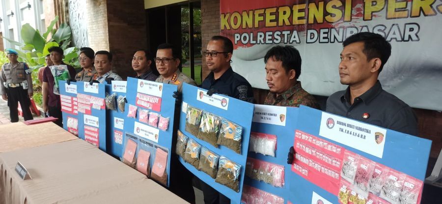 podiumnews.com-Polresta Denpasar Ungkap 42 Pengedar Narkoba