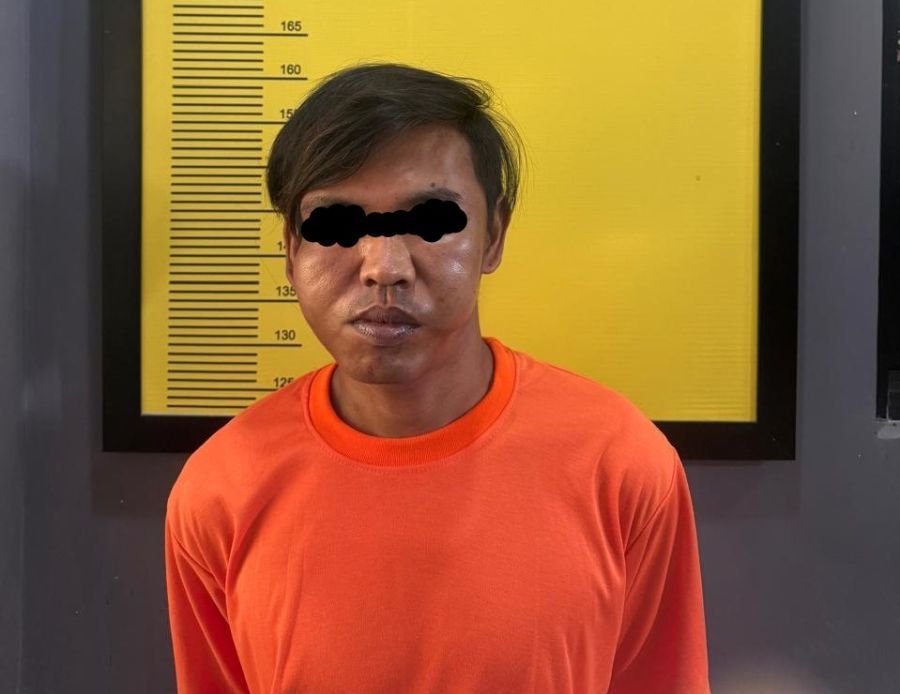 HL, maling spesialis burung, yang ditangkap Tim Opsnal Unit Reskrim Polsek Denpasar Barat. (foto/hes)
