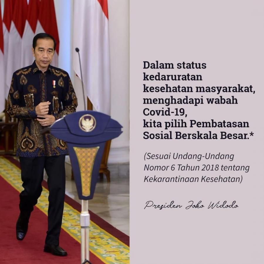 podiumnews.com-Inilah PP Pembatasan Sosial Berskala Besar untuk Percepatan Penanganan Covid-19