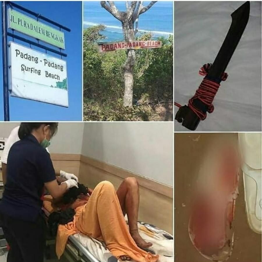 Tebas Korban Pakai Parang, Rampok di Kuta Buron