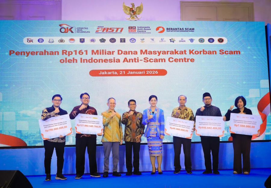 podiumnews.com-Rp161 Miliar Dana Masyarakat Korban Scam Berhasil Dikembalikan