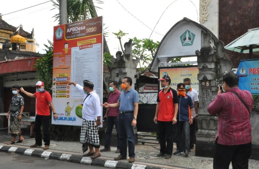podiumnews.com-Satgas Covid-19 Bali Kunjungi Tabanan Tinjau Kesiapan Posko Desa