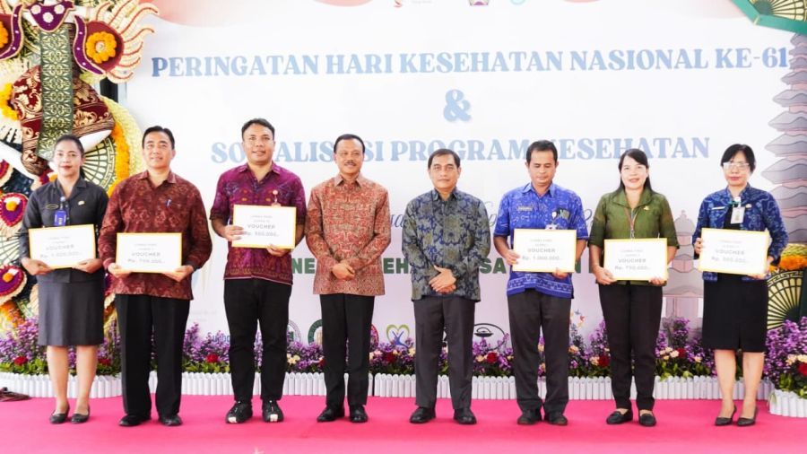 Sekda Bali, Dewa Made Indra menghadiri puncak peringatan HKN Tahun 2025 di Denpasar, Rabu (12/11/2025). (Foto/sukadana)