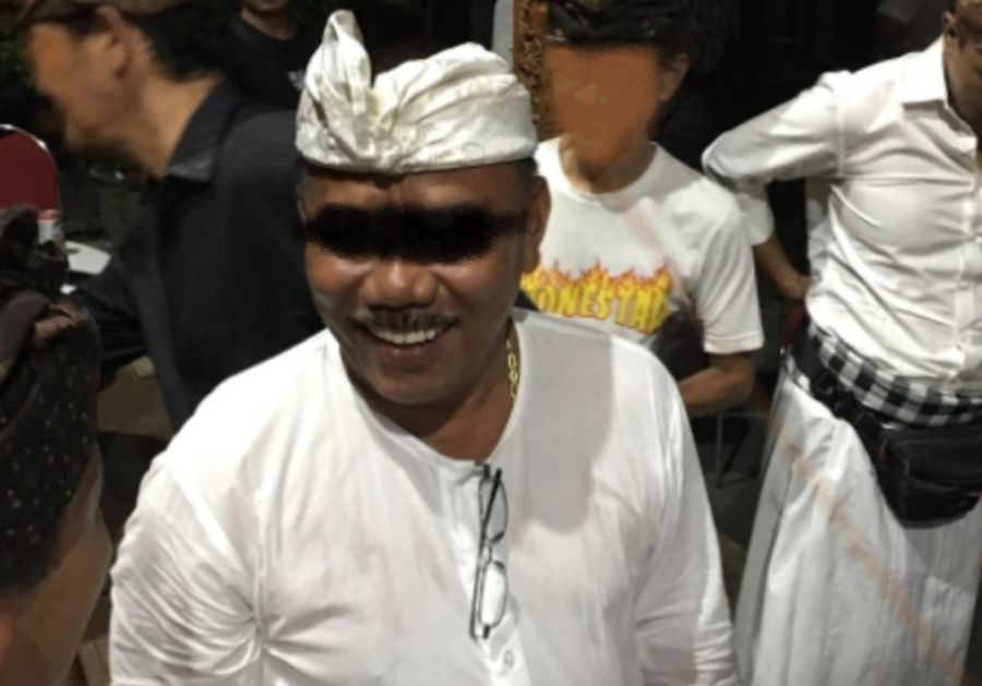 NN alias Nyoman Tompel alias Pak Man Tompel (54), tersangka penimbun BBM jenis solar, ditahan penyidik Ditreskrimsus Polda Bali, Denpasar, Selasa (13/1/2026). (foto/IG)