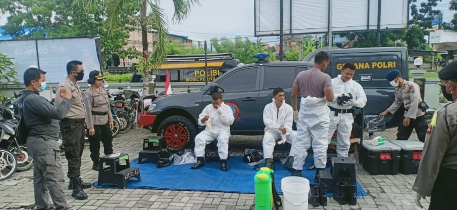 podiumnews.com-Rutan Polsek Disemprot, Tahanan Dipindahkan Sementara