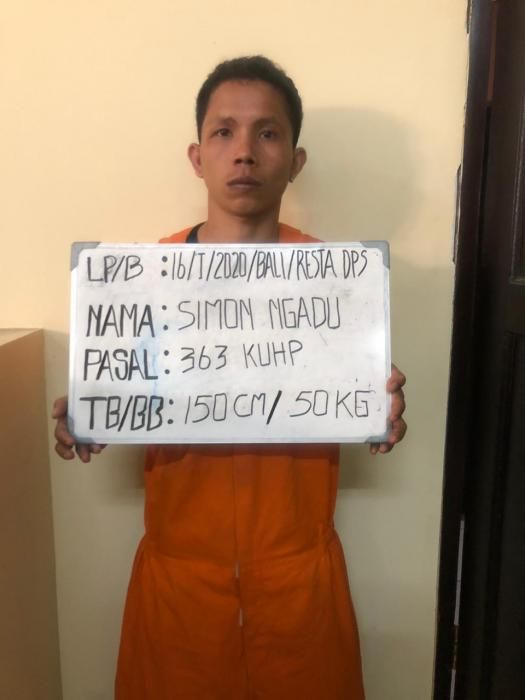 podiumnews.com-Kepergok Curi HP, Simon Diamankan Polsek Kuta