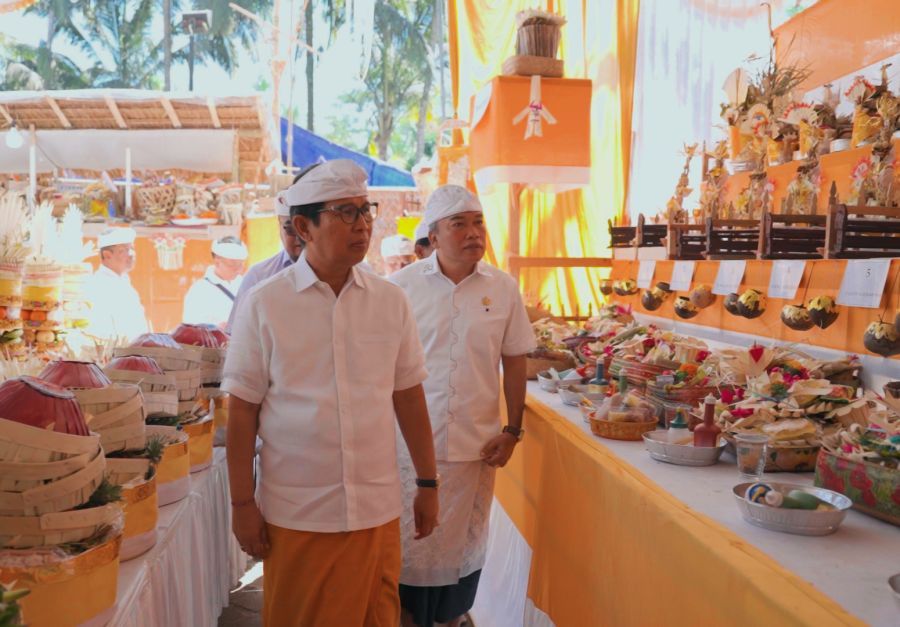podiumnews.com-Sinergi Membangun, Bupati Badung Apresiasi Krama Desa Adat Balangan