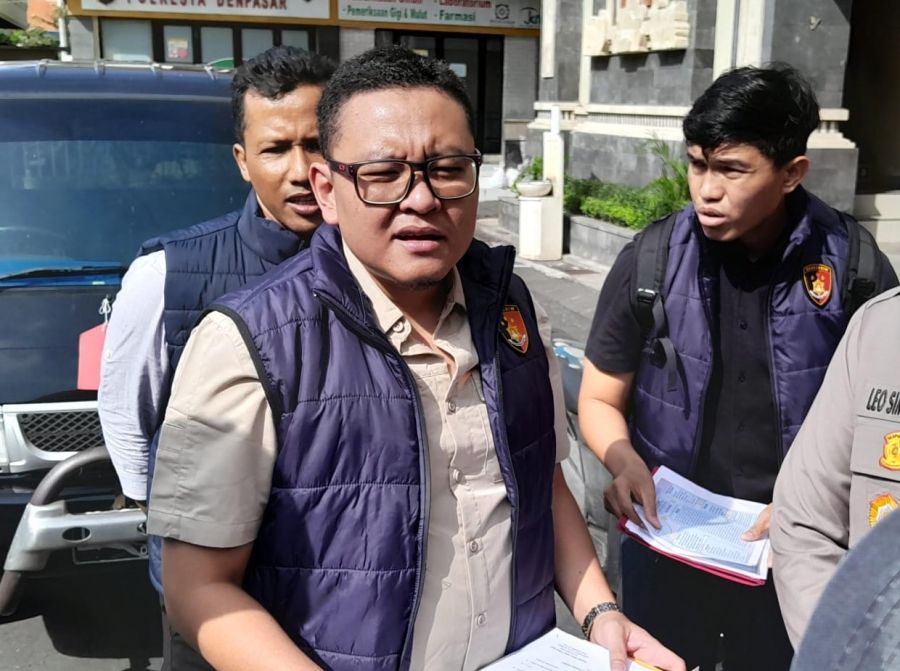 Kasat Reskrim Polresta Denpasar, Kompol Agus Riwayanto Diputra saat ditemui di Mapolresta Denpasar, Bali, Kamis (23/4/2026). (foto/hes)