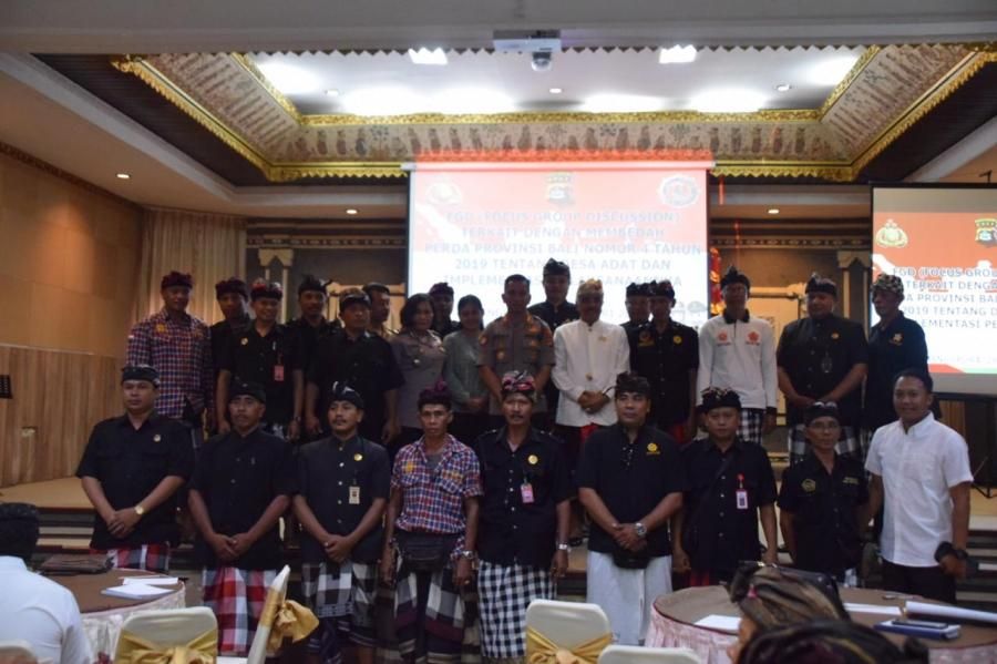podiumnews.com-Polres Badung Gelar FGD Tentang Perda Desa Adat