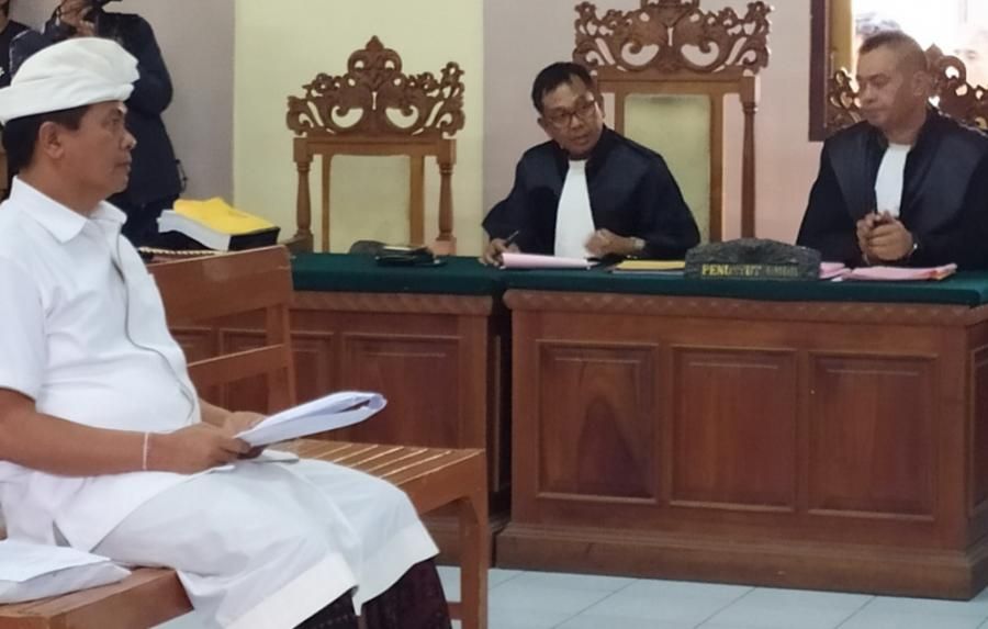 podiumnews.com-Sudikerta Bantah Isi Dakwaan JPU di Persidangan