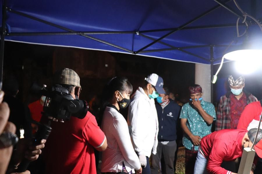 podiumnews.com-Wabup Suiasa, Pantau Posko Gotong Royong Kecamatan Petang