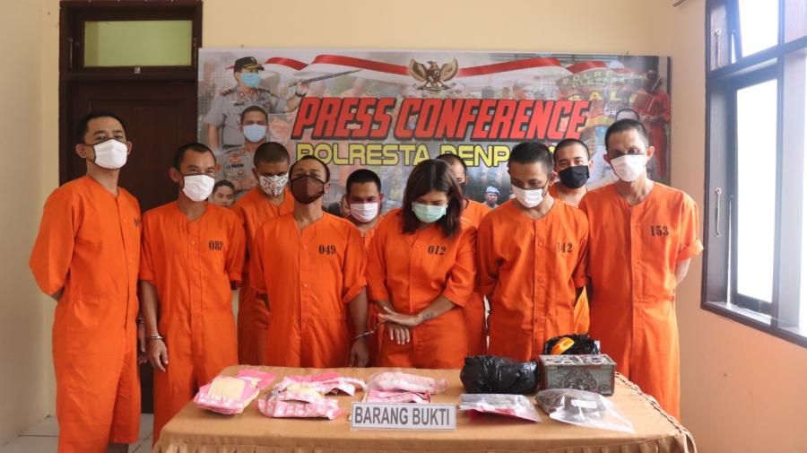 podiumnews.com-Selama April, Polres Denpasar Ungkap 33 Kasus Narkoba