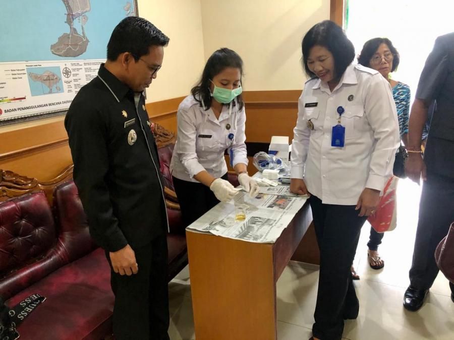 60 ASN Kecamatan Kuta di Tes Urine