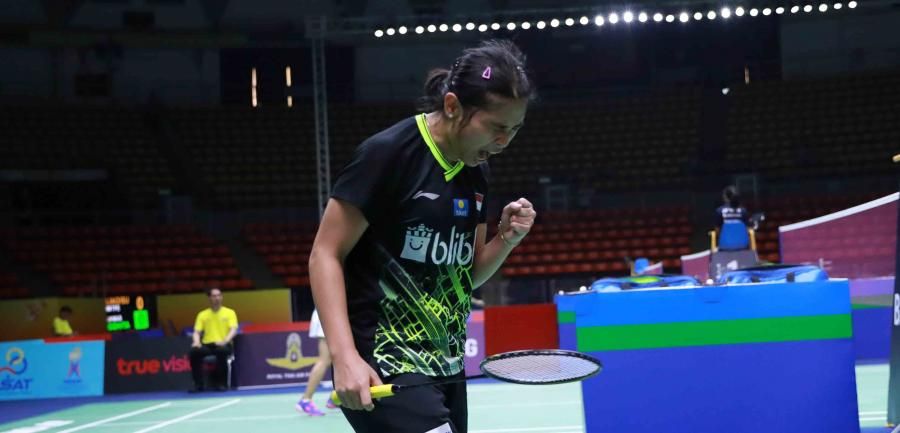 podiumnews.com-Tunggal Putri Indonesia Pecundangi Tuan Rumah