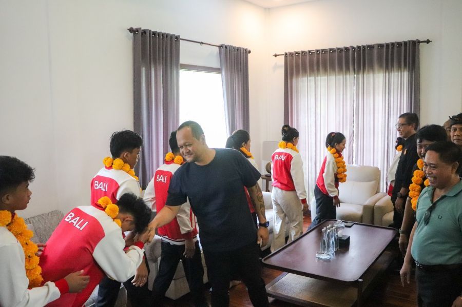 podiumnews.com-Wabup Badung Sambut Atlet PON IPSI Bali