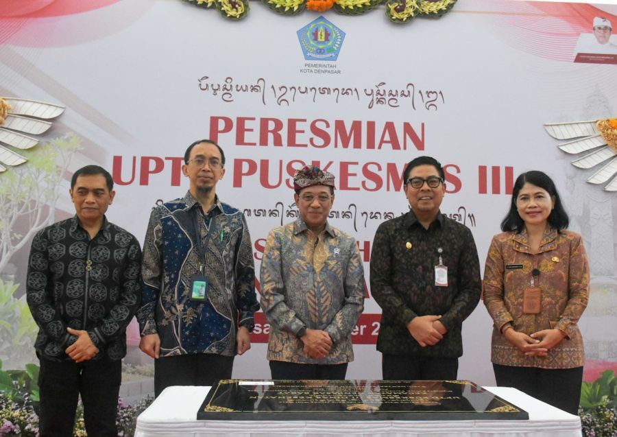 podiumnews.com-Wamenkes Resmikan UPTD Puskesmas III Denpasar Barat, Ini Kata Wawali