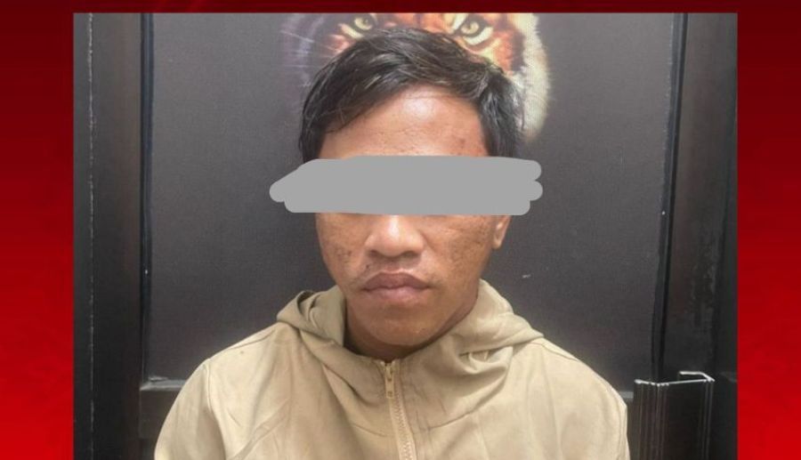 IMD, pelaku penjambretan di Jalan Ahmad Yani Utara, Desa Darmasaba, Abiansemal, Badung, Bali. (foto/hes)