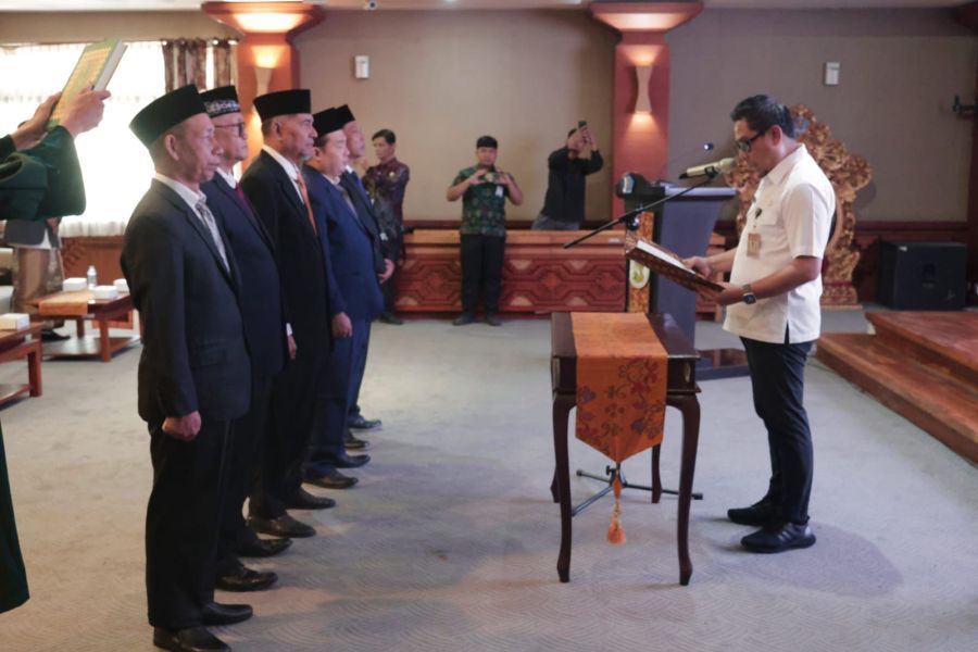 podiumnews.com-Wawali Denpasar Lantik Ketua dan Wakil Ketua BAZNAS Kota