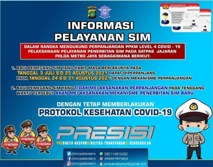 podiumnews.com-Polisi Beri Dispensasi Keterlambatan Perpanjangan SIM
