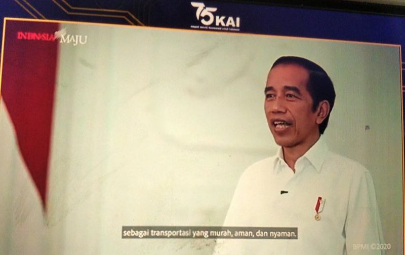 podiumnews.com-HUT KAI, Presiden: Kereta Api Transportasi Murah, Aman, dan Nyaman
