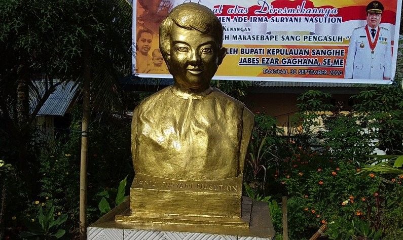 Monumen Ade Irma Nasution Berdiri di Kepulauan Sangihe