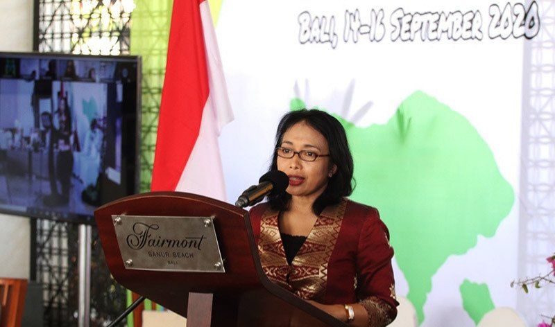 podiumnews.com-Menteri PPPA: Perempuan Bali Tangguh Hadapi Pandemi COVID-19