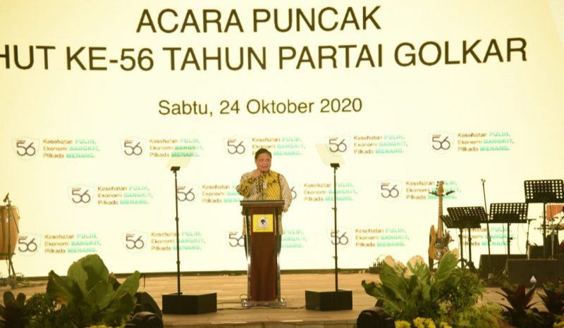 podiumnews.com-Golkar Nyatakan Kesetiaannya Dukung Pemerintahan Jokowi-Ma'ruf Amin