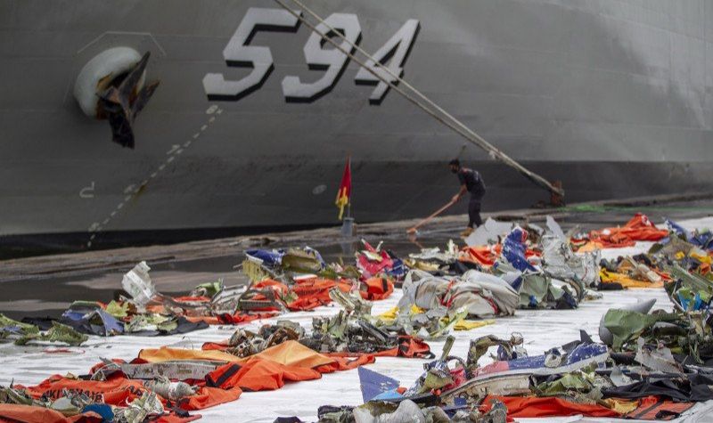 podiumnews.com-Pencarian Korban Kecelakaan Sriwijaya Air Dihentikan, RS Polri Terima 325 Kantong Jenazah