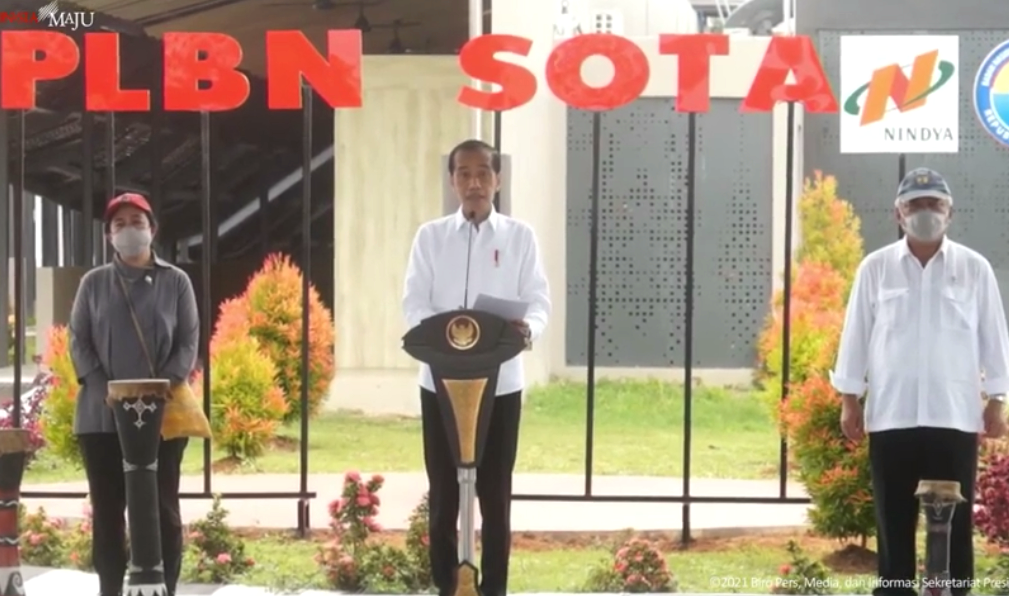 podiumnews.com-Presiden Resmikan Pos Lintas Batas Negara Sota Merauke