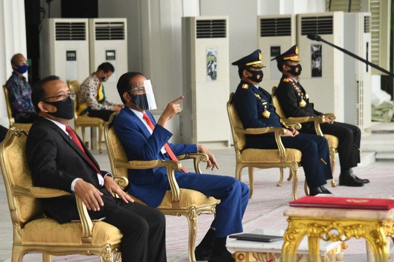 Presiden Jokowi Pimpin Renungan Suci di TMP Kalibata Jakarta