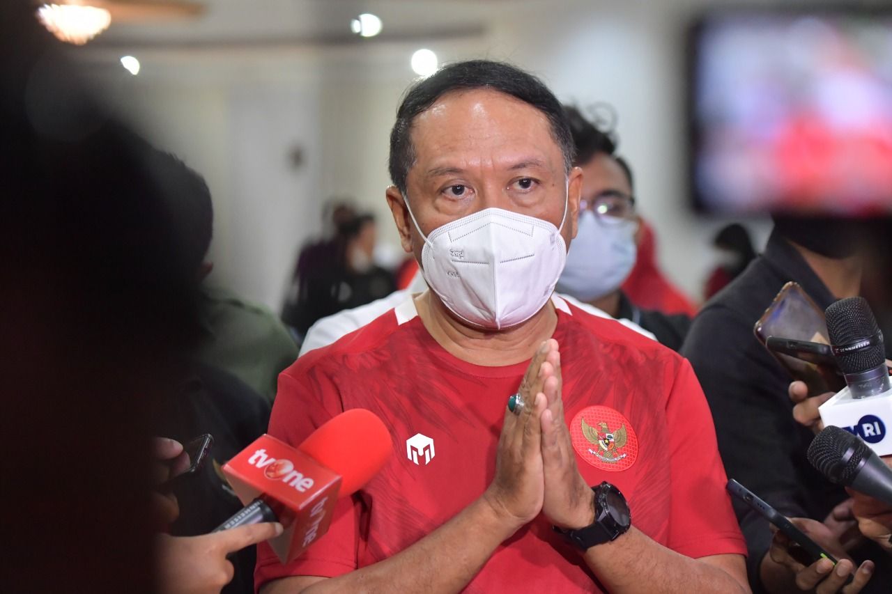 podiumnews.com-Menpora Minta Pemain Timnas Tidak Patah Semangat