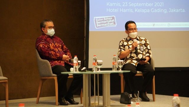 podiumnews.com-Riung Media Beri Edukasi Capaian Kinerja Badan Bahasa