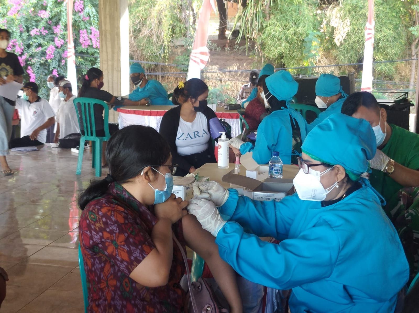 podiumnews.com-Vaksinasi Dosis II Buleleng Dilanjutkan di Sejumlah Desa