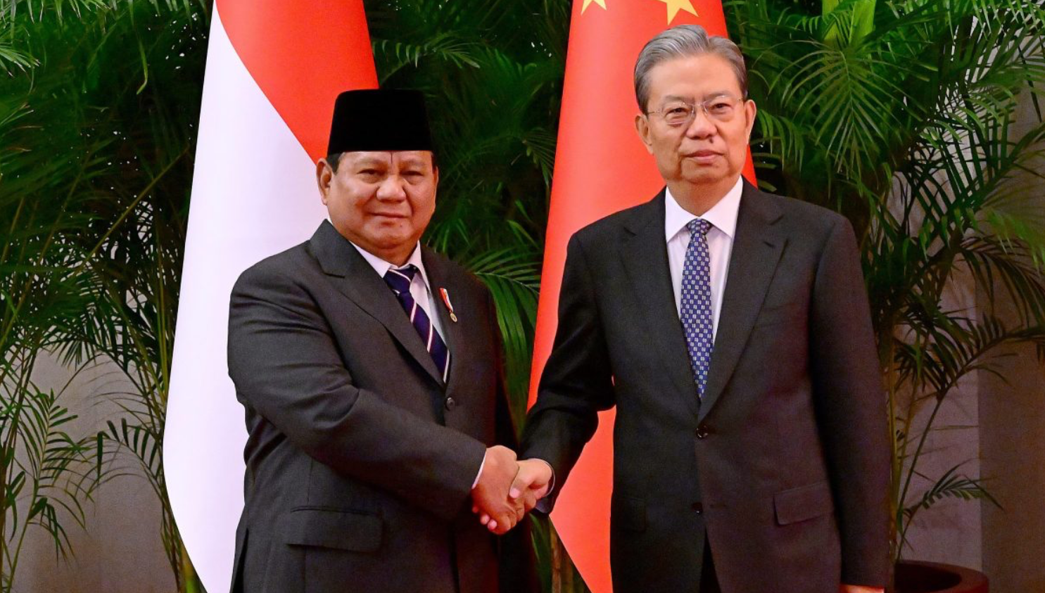 podiumnews.com-Bertemu Zhao Leji, Presiden Prabowo Tegaskan Komitmen Pererat Hubungan Indonesia-Tiongkok