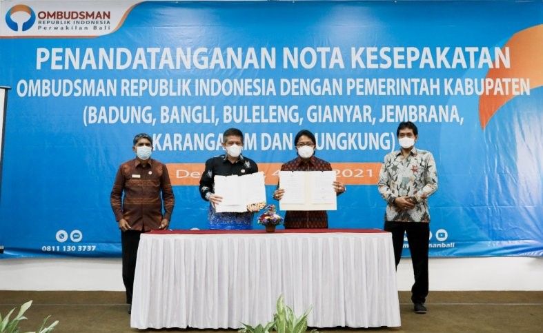 podiumnews.com-Pemkab Badung Teken MoU Peningkatan Kualitas Layanan Publik