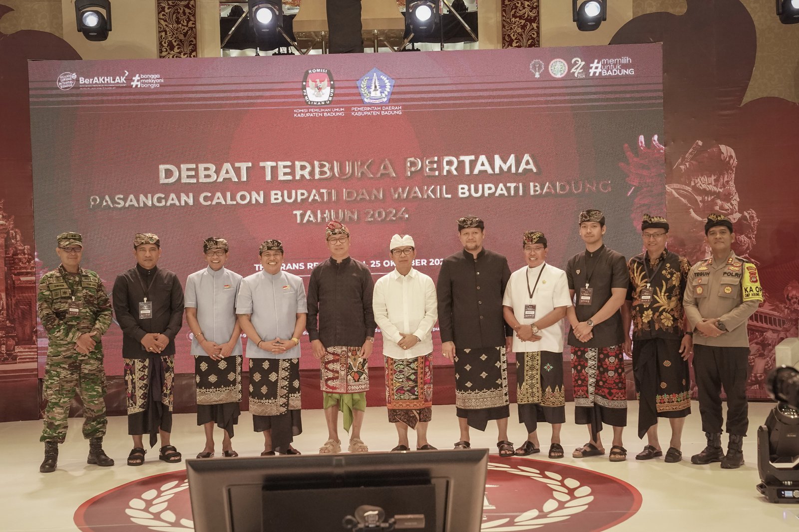 podiumnews.com-Debat Perdana Cabup dan Cawabup Kabupaten Badung