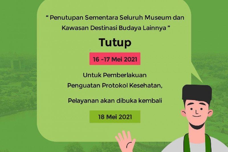 podiumnews.com-Jakarta Tutup Seluruh Museum dan Destinasi Budaya Selama 16-17 Mei