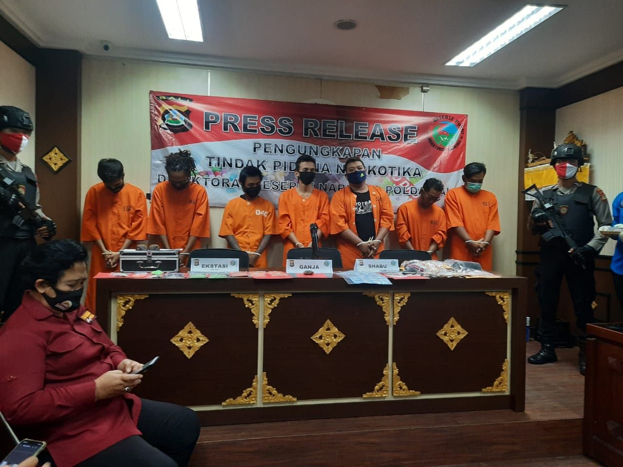 podiumnews.com-Dua Pekan, Polda Bali Ungkap 7 Kasus Narkoba Libatkan 7 Tersangka