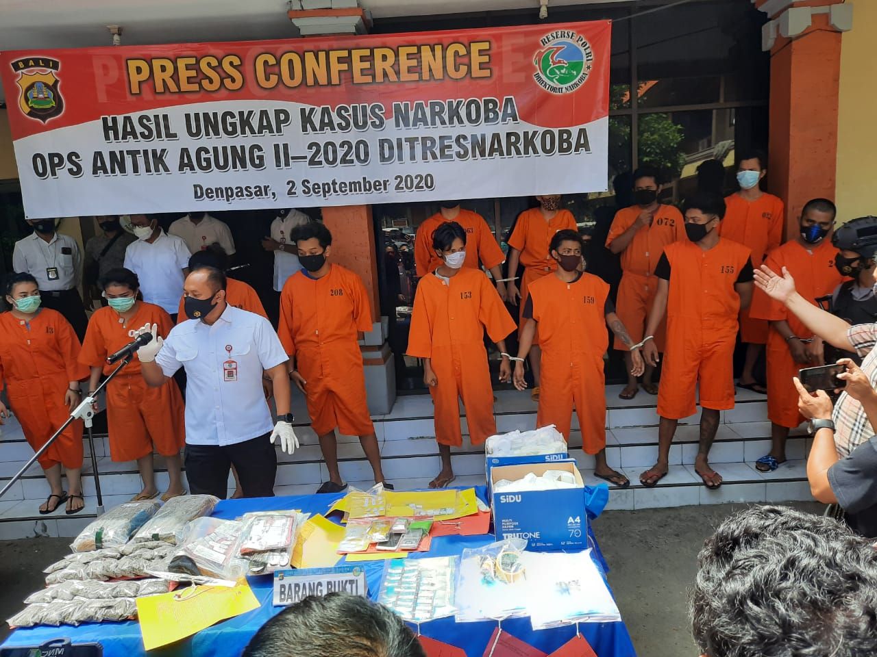 podiumnews.com-Resnarkoba Polda Bali Ungkap 55 Kasus Selama 15 Hari