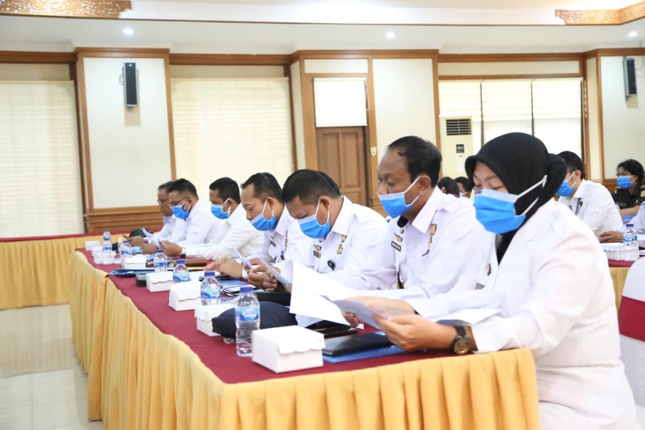 Kemenkumham Kanwil Bali Gelar Koordinasi Penanganan Tahanan di Masa Pandemi 