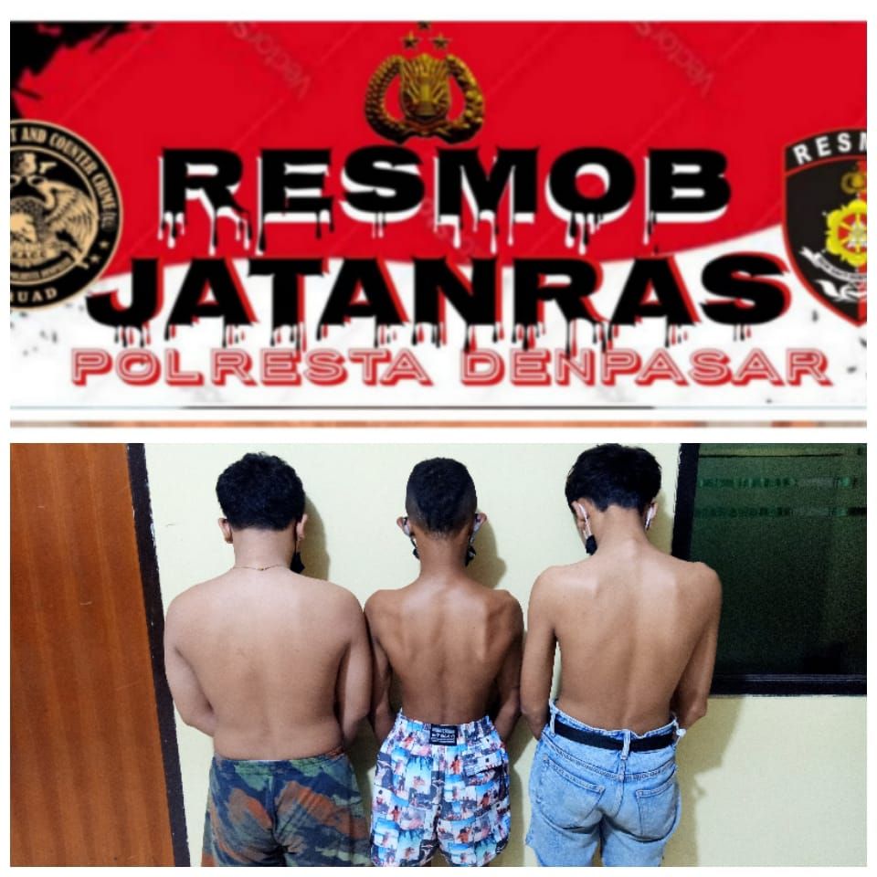 Tiga Remaja Bobol Rumah di Denpasar Diamankan Polisi